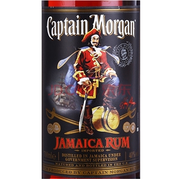 摩根船长（Captain Morgan）洋酒 摩根黑朗姆酒700ml