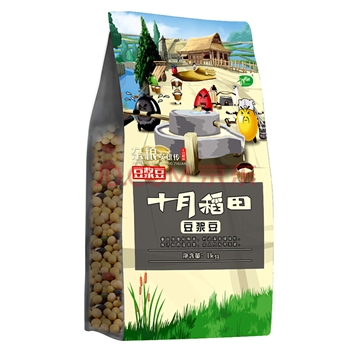 十月稻田 豆浆豆 1kg（ 榨豆浆 豆浆原料 黄豆 黑豆 红豆 红花生米 ）杂粮