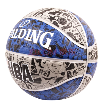 斯伯丁Spalding篮球涂鸦橡胶室外7号球84-478Y