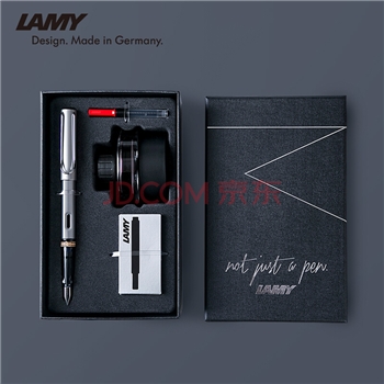 LAMY凌美钢笔礼盒 恒星系列墨水笔签字笔 节日礼物书写练字正姿钢笔 企业团购定制 深灰色26-0.5mm
