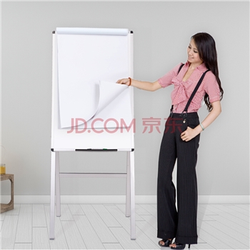 AUCS白板支架式60*90cm 移动挂纸支架写字板磁性黑板 办公室会议室培训家用可折叠升降看板 QUR9060H
