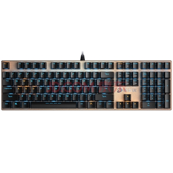 达尔优（dareu）EK815机械合金版机械键盘 有线键盘 游戏键盘 108键单光 多键无冲  吃鸡键盘 黑银青轴