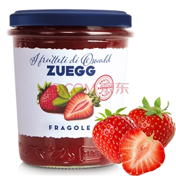 ZUEGG德国进口 嘉丽果肉果酱 草莓果酱瓶装  冰淇淋面包搭档 320g