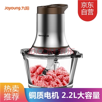 九阳（Joyoung）绞肉机 大容量家用电动多功能料理 婴儿辅食 搅拌机 两档碎肉机S2-A818