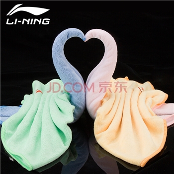 李宁（LI-NING）运动毛巾吸汗健身游泳速干毛巾LSJK766-4绿色