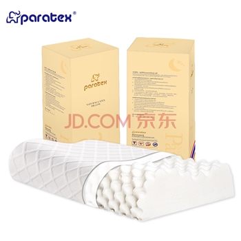 paratex颗粒按摩波浪枕 泰国原装进口天然乳胶枕头 94%乳胶含量 抗菌款