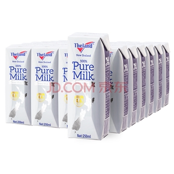 纽仕兰4.0g蛋白质高钙全脂纯牛奶250ml*24  新西兰进口