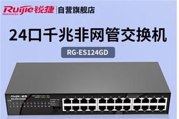 锐捷（Ruijie）RG-ES124GD 24口千兆交换机非网管型