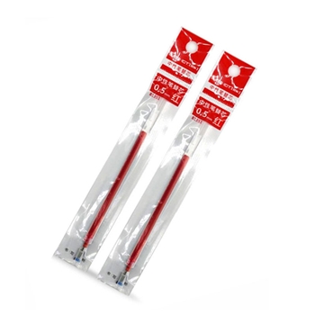 欧标 高级办公中性笔芯 B1351 0.5mm 子弹头不锈钢笔头 红色 2076573