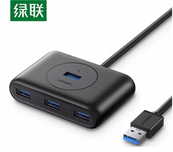 绿联 USB-C分线器 高速拓展4口3.0HUB集线器  USB款 黑色1.5M 30218